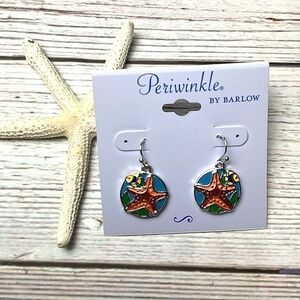 NEW‎ PERIWINKLE BY BARLOW STAR MULTICOLOR EARRINGS FISH BEACH VACATION SUMMER